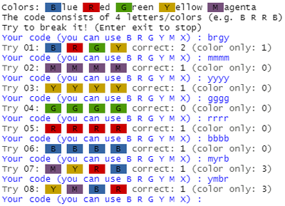 codebreaker screenshot